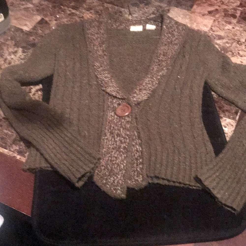 Brown cardigan